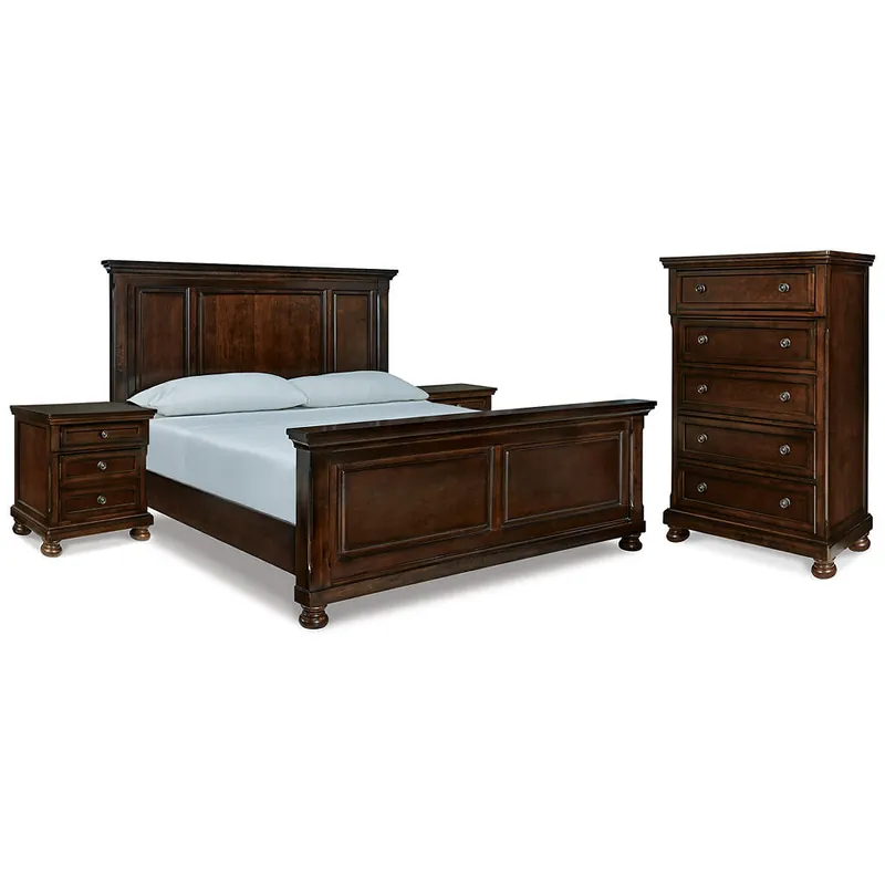 Porter King Panel Bed, Chest and 2 Nightstands - Millennium® By Ashley