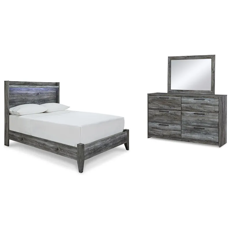 Baystorm Full Panel Bed, Dresser and Mirror - Signature Design by Ashley®