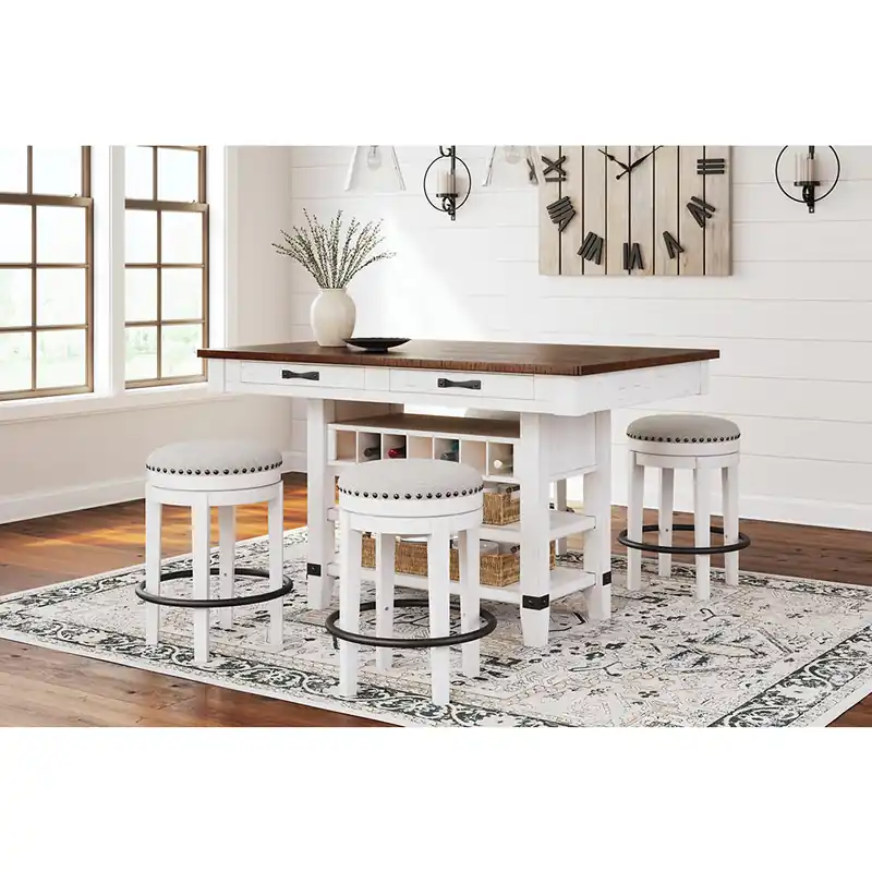 Valebeck Counter Height Dining Table and 4 Barstools - Signature Design by Ashley®