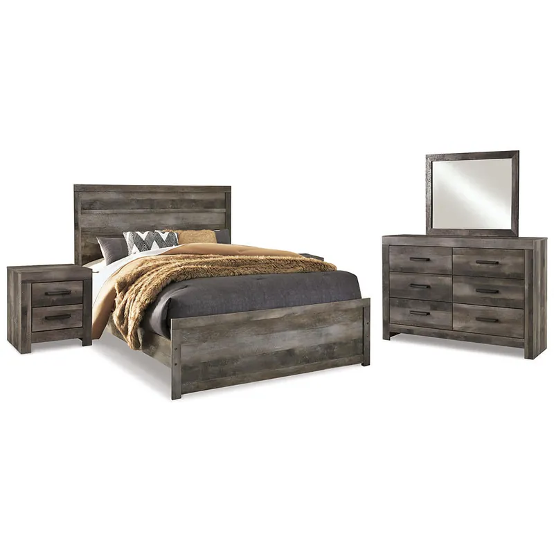 Wynnlow Queen Panel Bed, Dresser, Mirror and 2 Nightstands - Signature Design by Ashley®