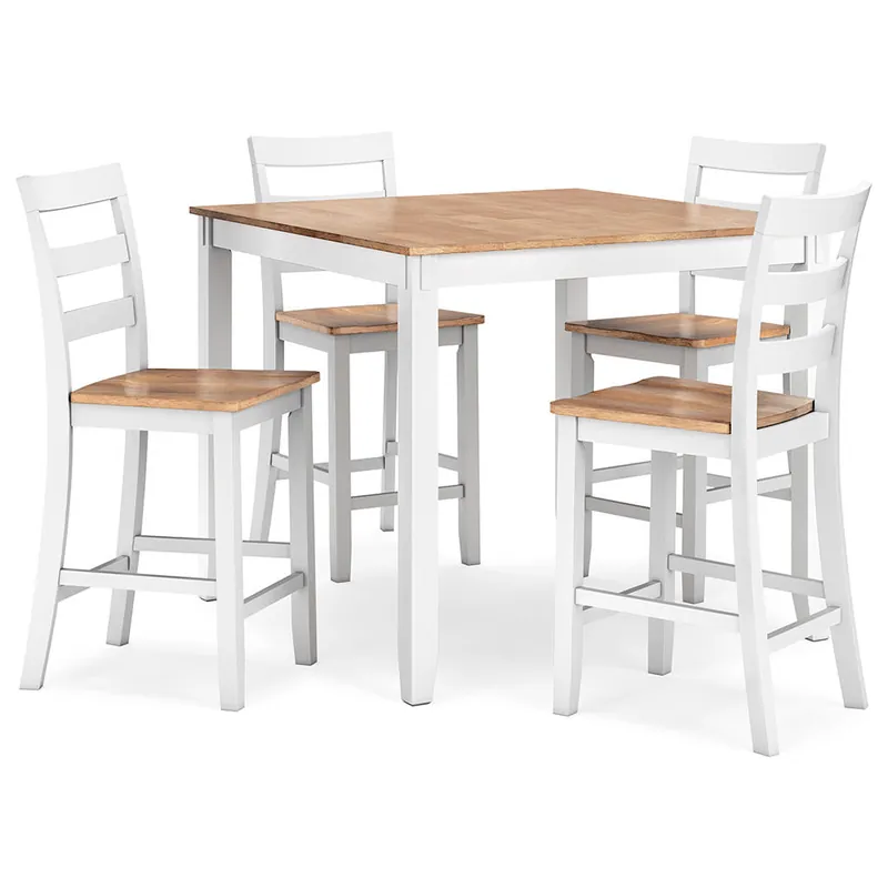 Gesthaven Counter Height Dining Table and 4 Barstools (Set of 5) - Signature Design by Ashley®