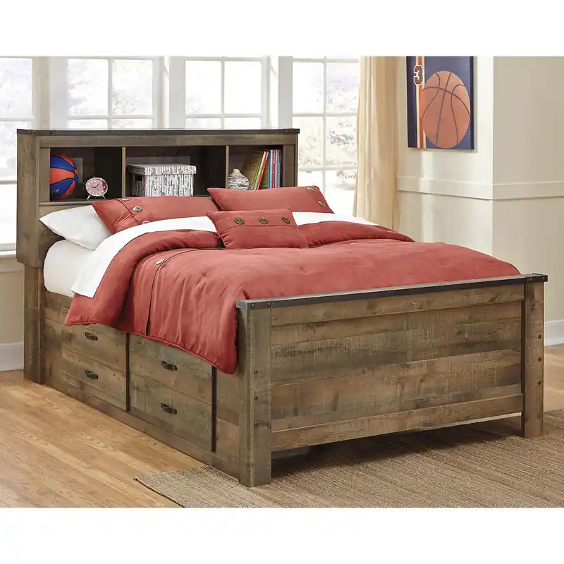 Trinell Full Bookcase Bed with 2 Sided Storage - Signature Design by Ashley®