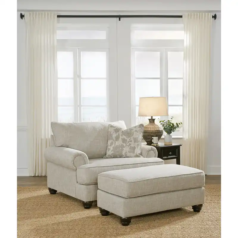 Asanti Oversized Chair and Ottoman - Benchcraft®