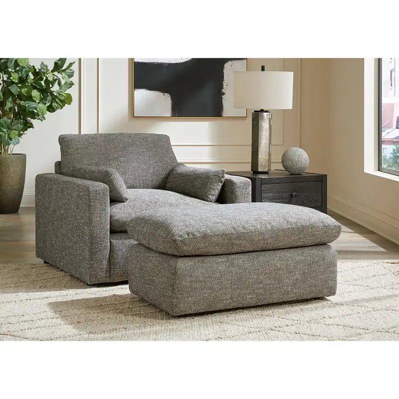 Dramatic Oversized Chair and Ottoman - Benchcraft®