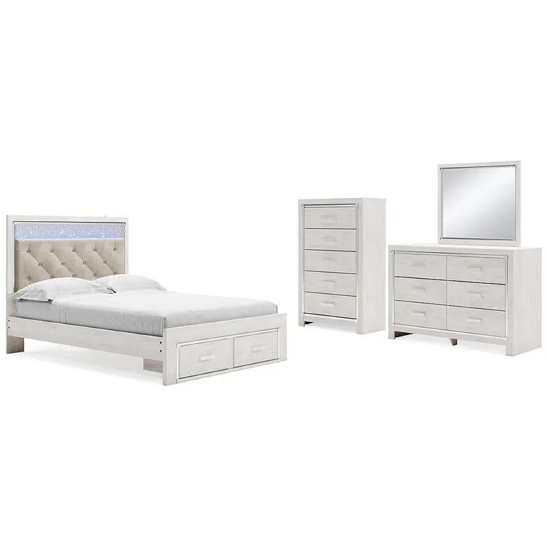 Altyra Queen Panel Storage Bed, Dresser, Mirror and Chest - Signature Design by Ashley®