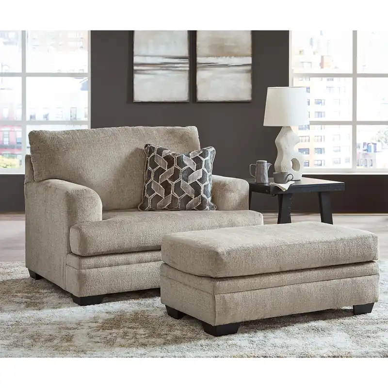 Stonemeade Oversized Chair and Ottoman - Signature Design by Ashley®