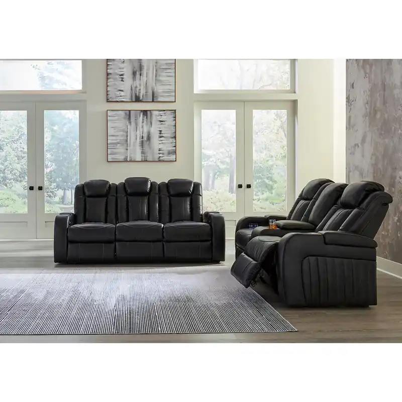Caveman Den Power Reclining Sofa and Loveseat - Signature Design by Ashley®