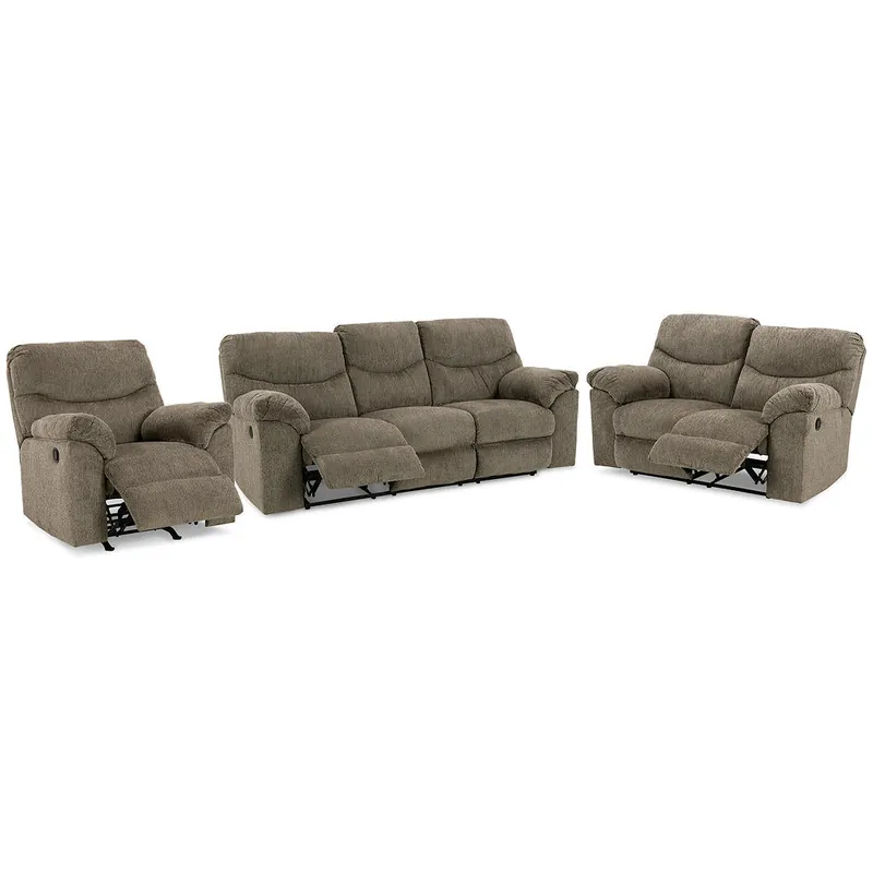 Alphons Reclining Sofa, Loveseat and Recliner - Signature Design by Ashley®