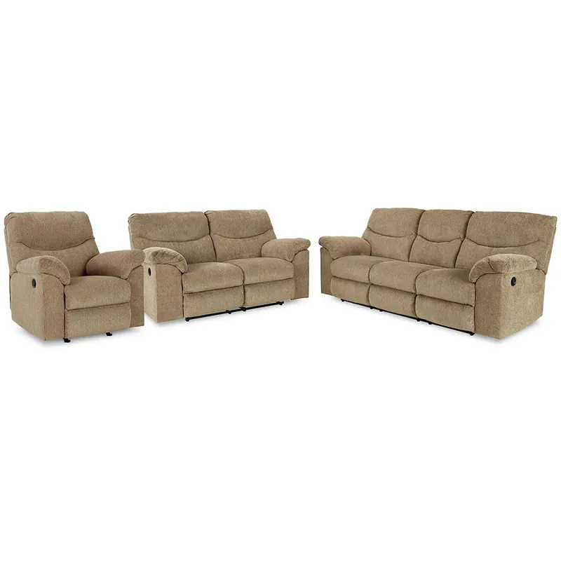 Alphons Reclining Sofa, Loveseat and Recliner - Signature Design by Ashley®
