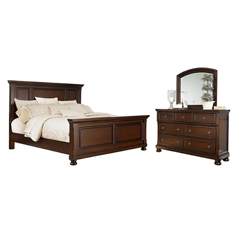 Porter Queen Panel Bed, Dresser and Mirror - Millennium® By Ashley