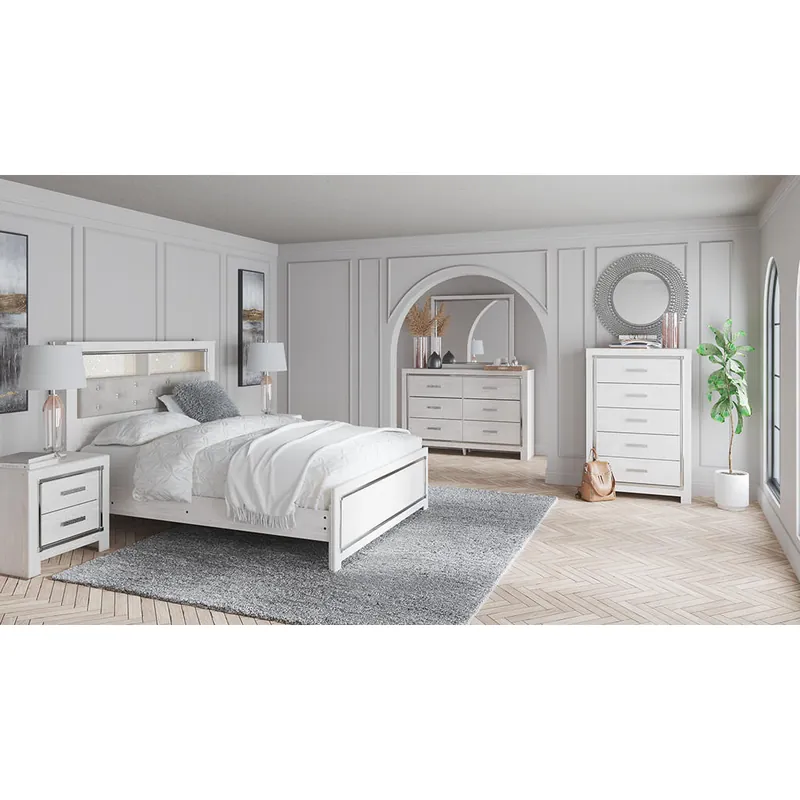 Altyra Queen Panel Bookcase Bed, Dresser and Mirror - Signature Design by Ashley®