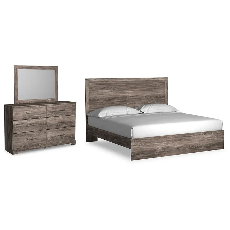 Ralinksi King Panel Bed, Dresser and Mirror - Signature Design by Ashley®