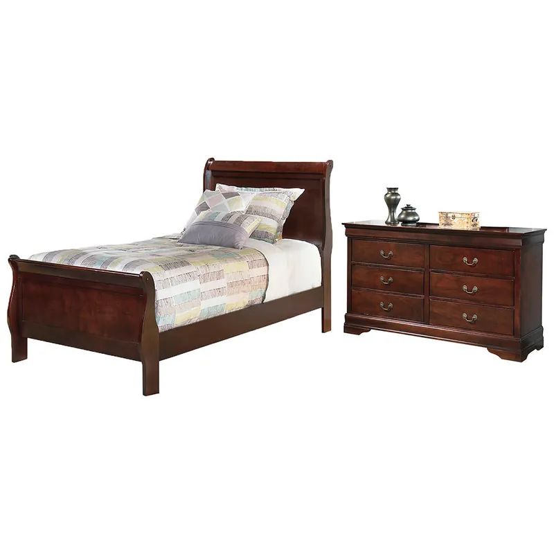 Alisdair Twin Sleigh Bed and Dresser - Signature Design by Ashley®