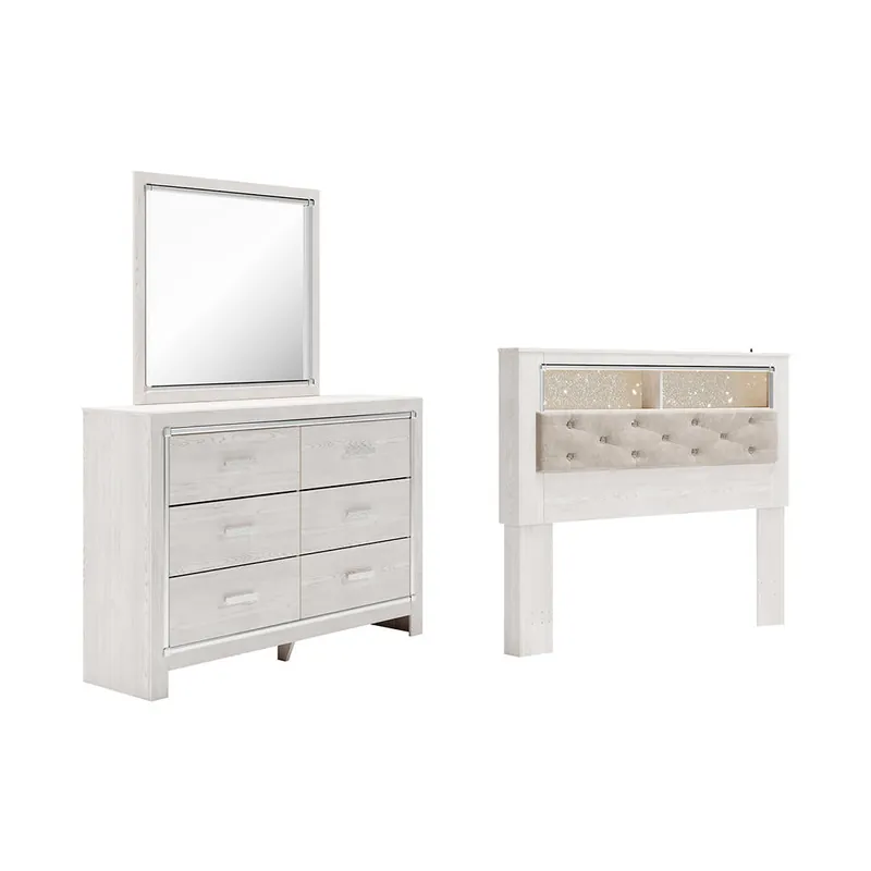 Altyra Queen Bookcase Headboard, Dresser and Mirror - Signature Design by Ashley®