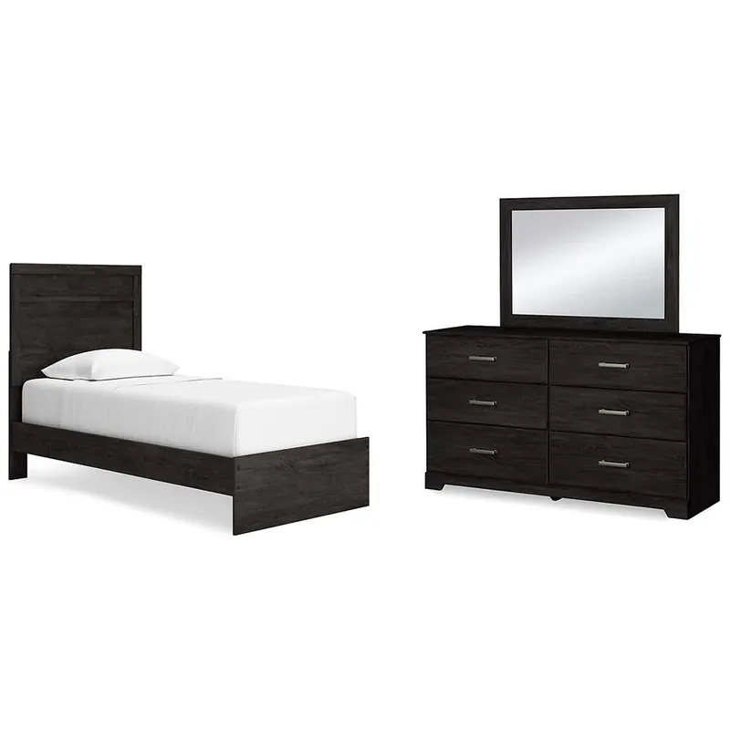 Belachime Twin Panel Bed, Dresser and Mirror - Signature Design by Ashley®