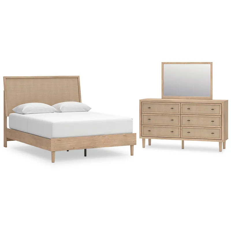 Cielden Queen Panel Bed, Dresser and Mirror - Signature Design by Ashley®