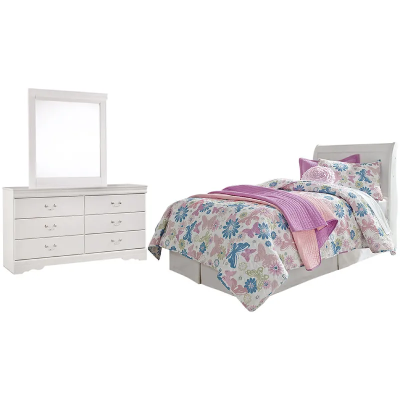 Anarasia Twin Sleigh Headboard, Dresser and Mirror - Signature Design by Ashley®