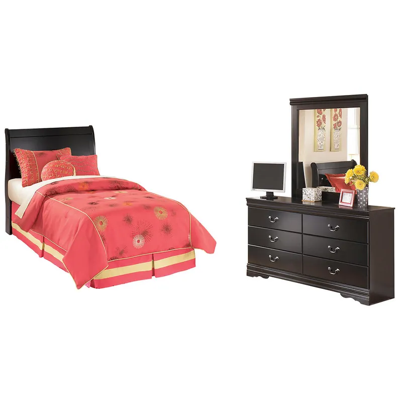 Huey Vineyard Twin Sleigh Headboard, Dresser and Mirror - Signature Design by Ashley®