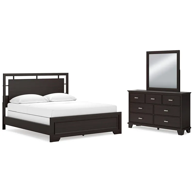 Covetown California King Panel Bed, Dresser and Mirror - Signature Design by Ashley®
