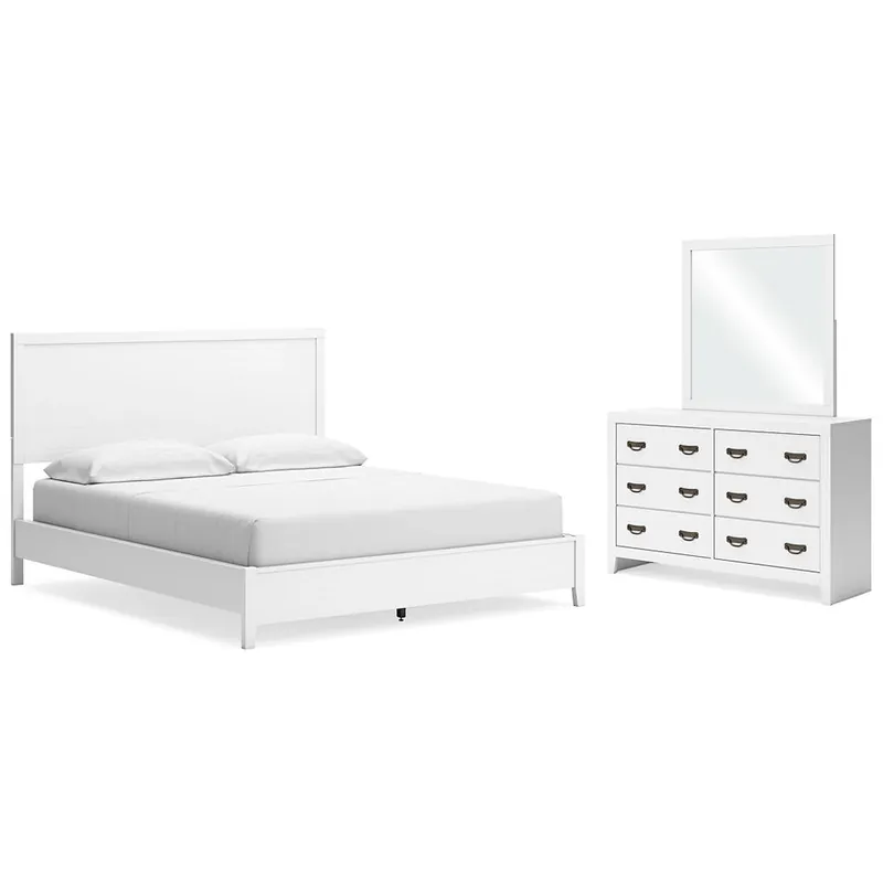 Binterglen California King Panel Bed, Dresser and Mirror - Signature Design by Ashley®
