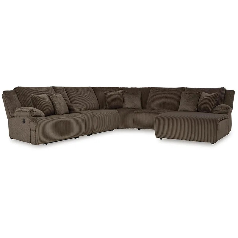 Top Tier 6-Piece Reclining Sectional with Chaise