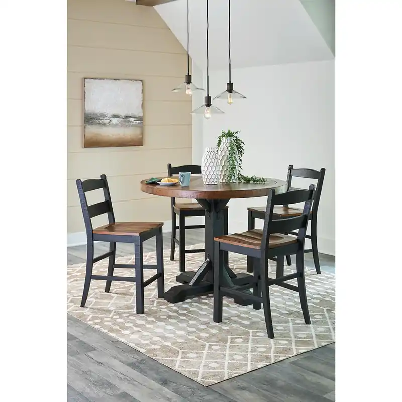 Valebeck Counter Height Dining Table and 4 Barstools - Signature Design by Ashley®