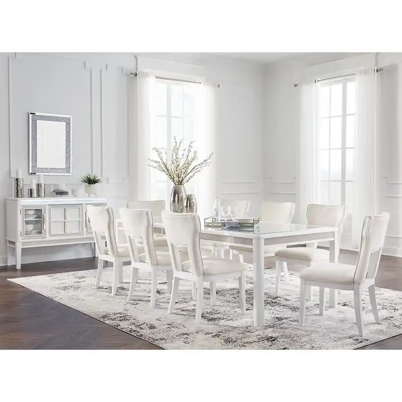Chalanna Dining Table and 8 Chairs - Signature Design by Ashley®