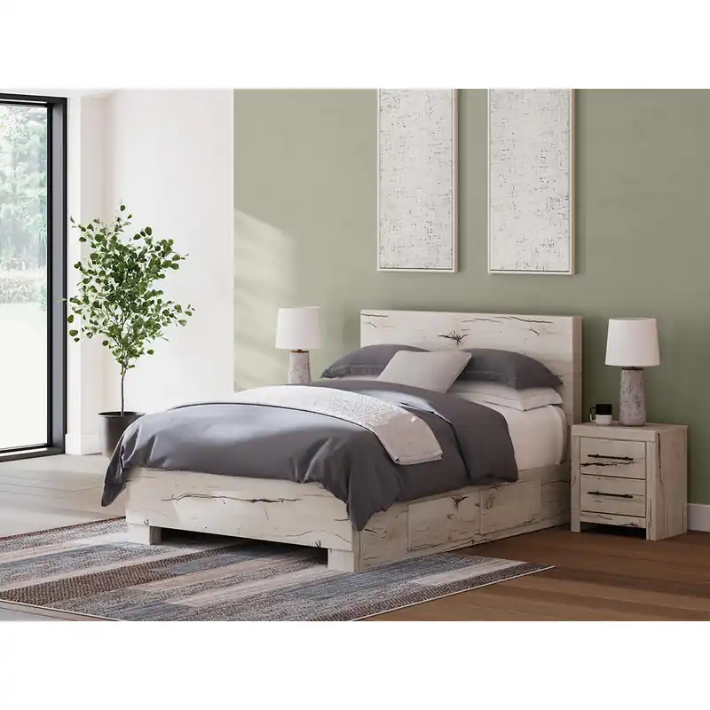 Lawroy Queen Panel Bed with Storage - Signature Design by Ashley®