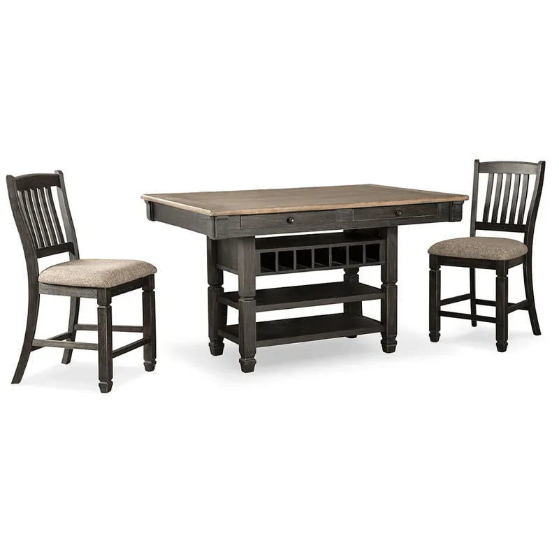 Tyler Creek Counter Height Dining Table and 2 Barstools - Signature Design by Ashley®