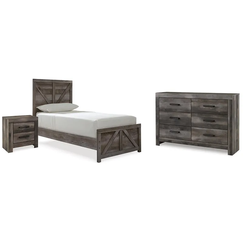 Wynnlow Twin Panel Bed, Dresser and Nightstand - Signature Design by Ashley®