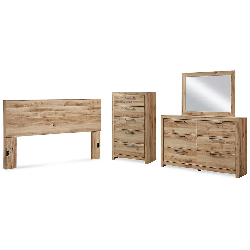 Hyanna King Panel Headboard, Dresser, Mirror and Chest - Signature Design by Ashley®