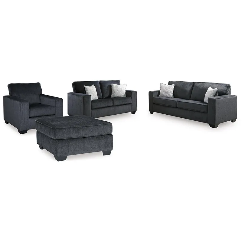 Altari Queen Sofa Sleeper, Loveseat, Chair and Oversized Ottoman - Signature Design by Ashley®
