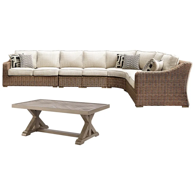 Beachcroft 5-Piece Outdoor Sectional with Coffee Table