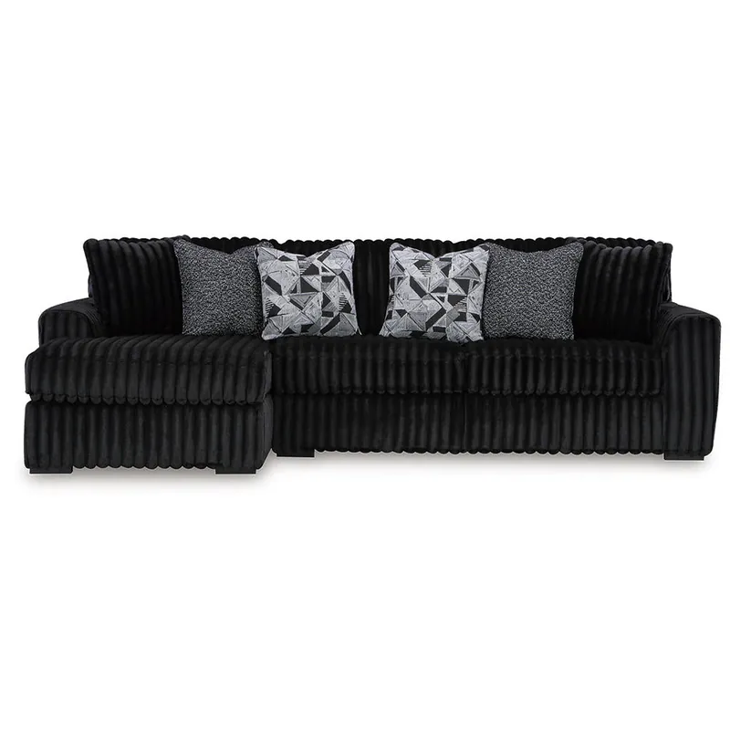 Midnight-Madness 2-Piece Sectional Sofa with Chaise