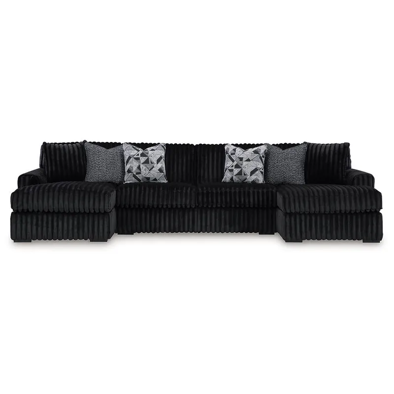 Midnight-Madness 3-Piece Sectional with Chaise