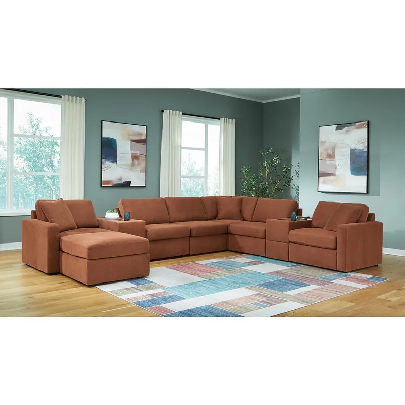 Modmax 8-Piece Sectional and Ottoman