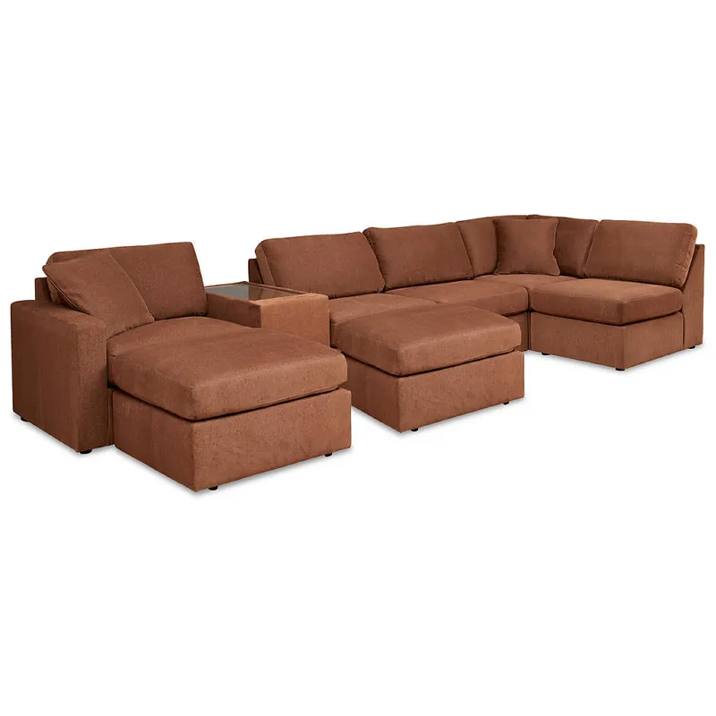 Modmax 6-Piece Sectional and 2 Ottomans