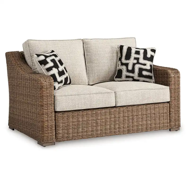 Beachcroft Outdoor Loveseat with Cushion - Signature Design by Ashley®