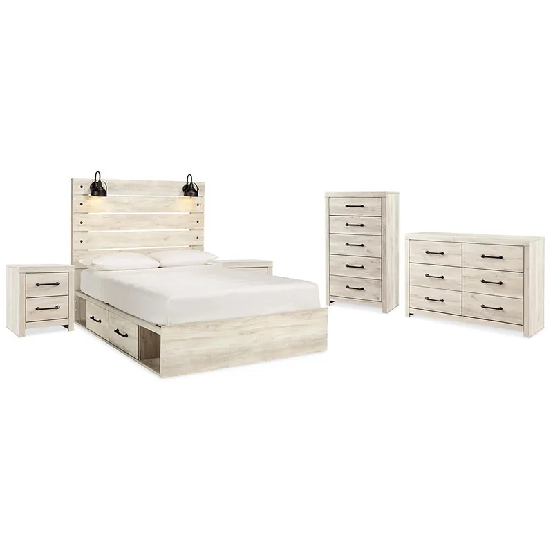 Cambeck King Storage Bed, Dresser, Chest and 2 Nightstands - Signature Design by Ashley®