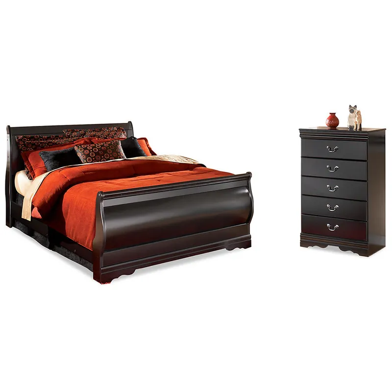 Huey Vineyard Queen Sleight Bed and Chest - Signature Design by Ashley®