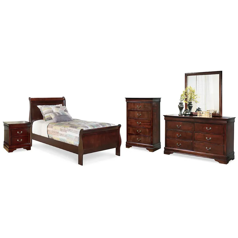 Alisdair Twin Sleigh Bed, Dresser, Mirror, Chest and Nightstand - Signature Design by Ashley®