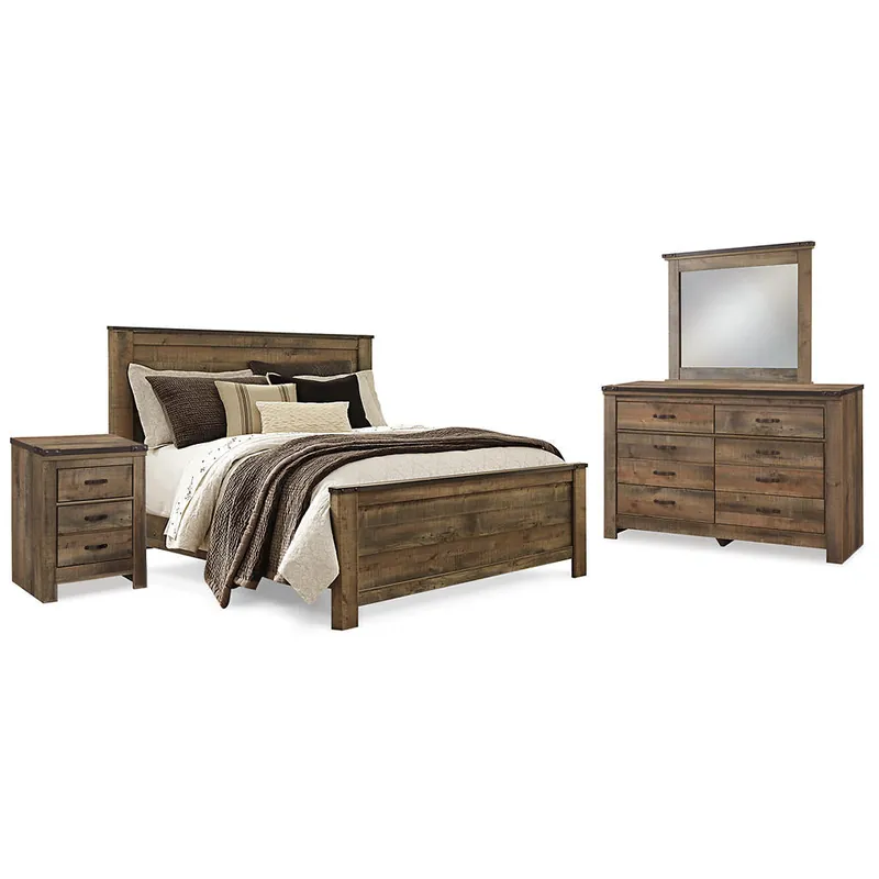Trinell Queen Panel Bed, Dresser, Mirror and Nightstand - Signature Design by Ashley®