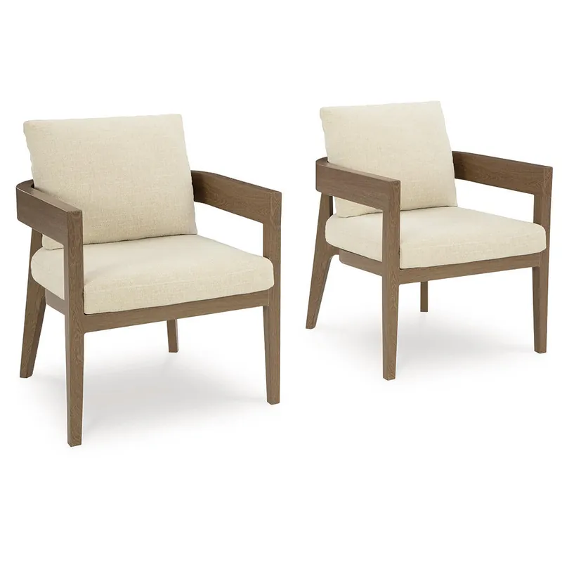 Serene Bay Outdoor Dining Arm Chair with Cushion (Set of 2) - Signature Design by Ashley®