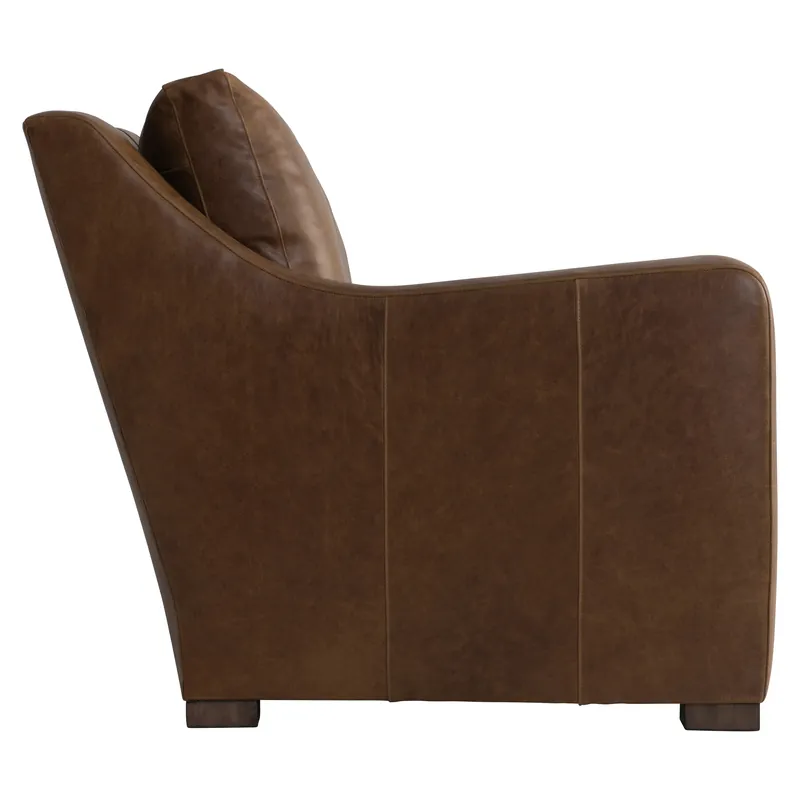 Ventura Leather Left Arm Loveseat - Bernhardt Living