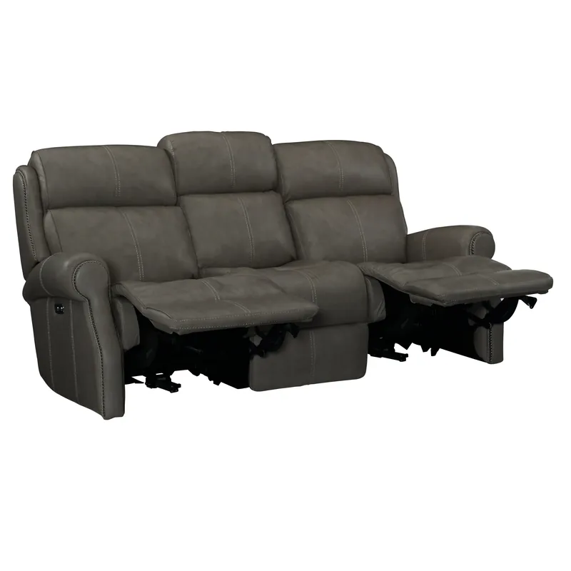 McGwire Leather Power Motion Sofa - Bernhardt Living