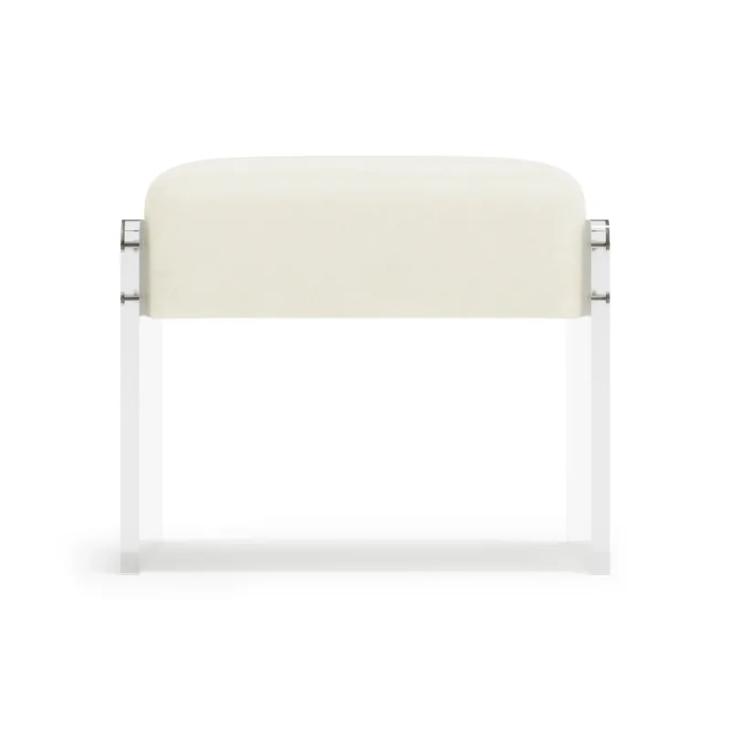 Jasper Leather Ottoman - Bernhardt Interiors