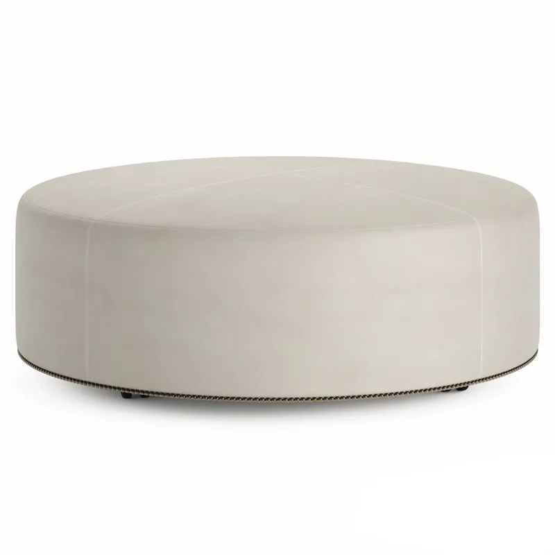 Lolo Leather Ottoman - Bernhardt Living
