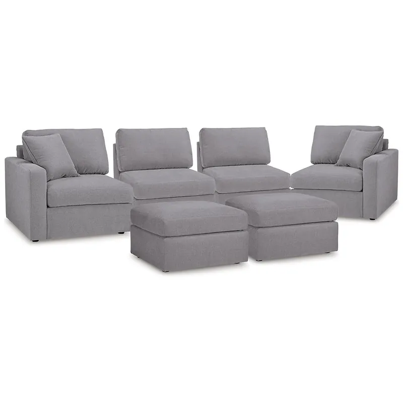 Modmax 4-Piece Sectional and 2 Ottomans