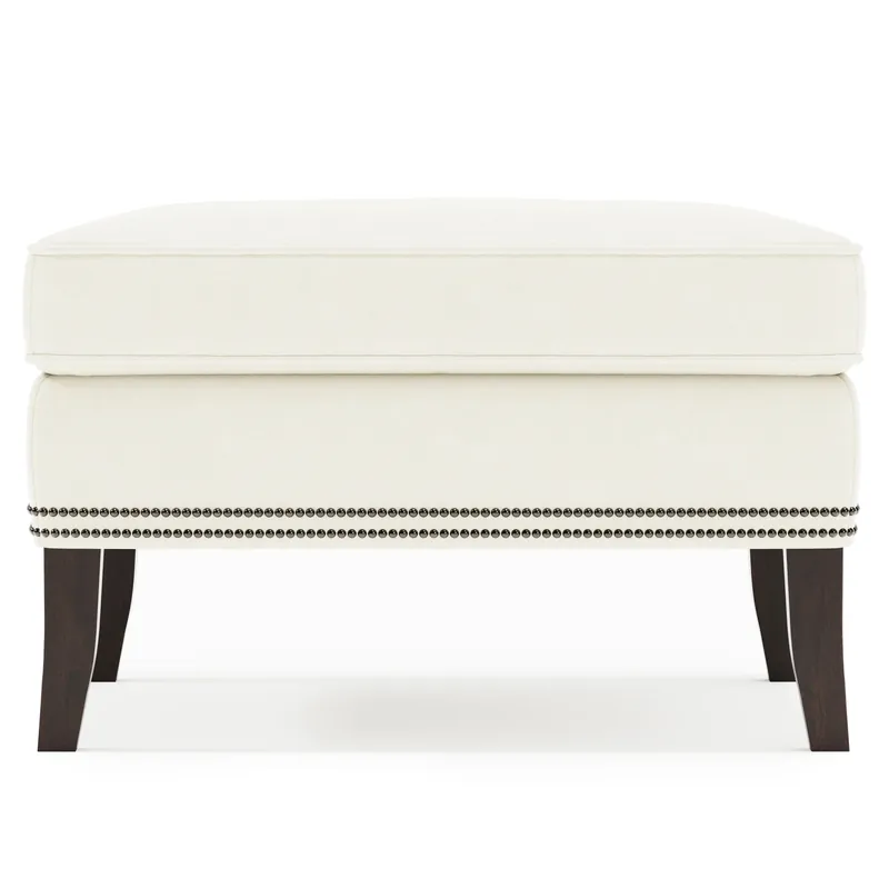 Kingston Leather Ottoman - Bernhardt Interiors