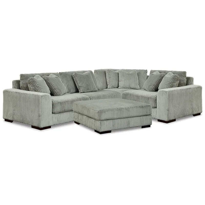 Lindyn 4-Piece Sectional and Ottoman